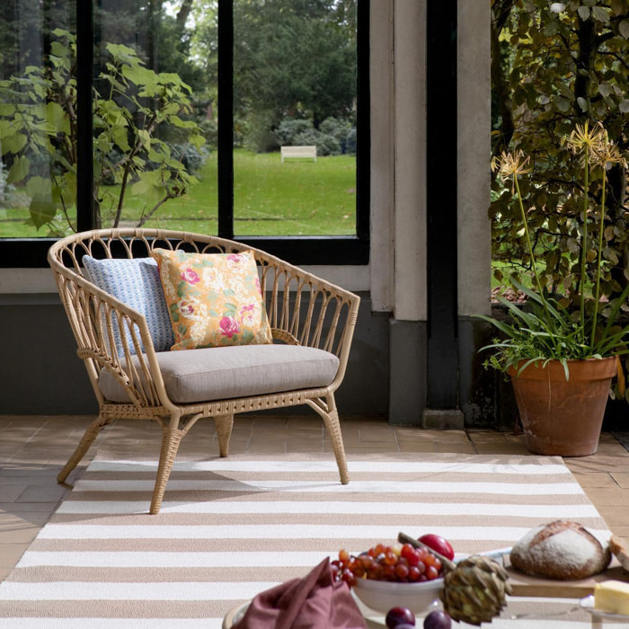 Tapis extérieur kilim fait main rectangle TEMPURA