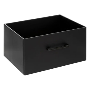 Tour de rangement Cardy naturel/noir