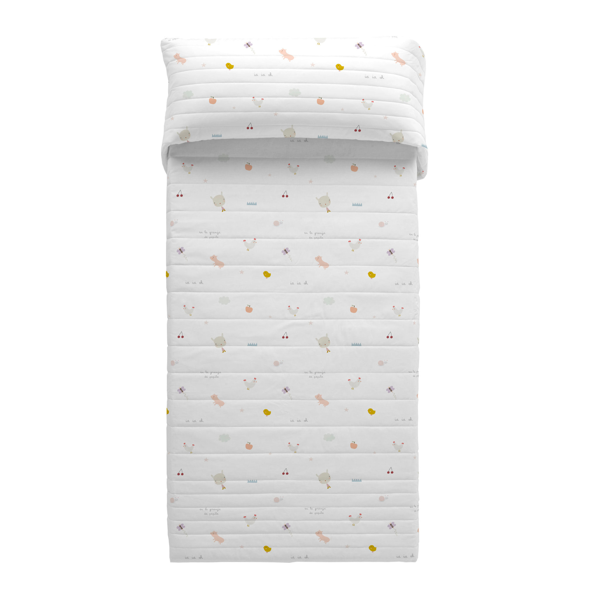 Haciendo el Indio - Colcha Bouti Estampada - Reversible - Infantil - 100% Algodón - 70 gr/m² - Granja