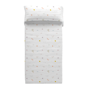 Haciendo el Indio - Colcha Bouti Estampada - Reversible - Infantil - 100% Algodón - 70 gr/m² - Granja