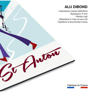 Tableau chope à st anton Tableau alu Dibond