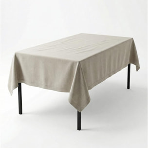 Tovaglia ajour in cotone - BEIGE MELANGE