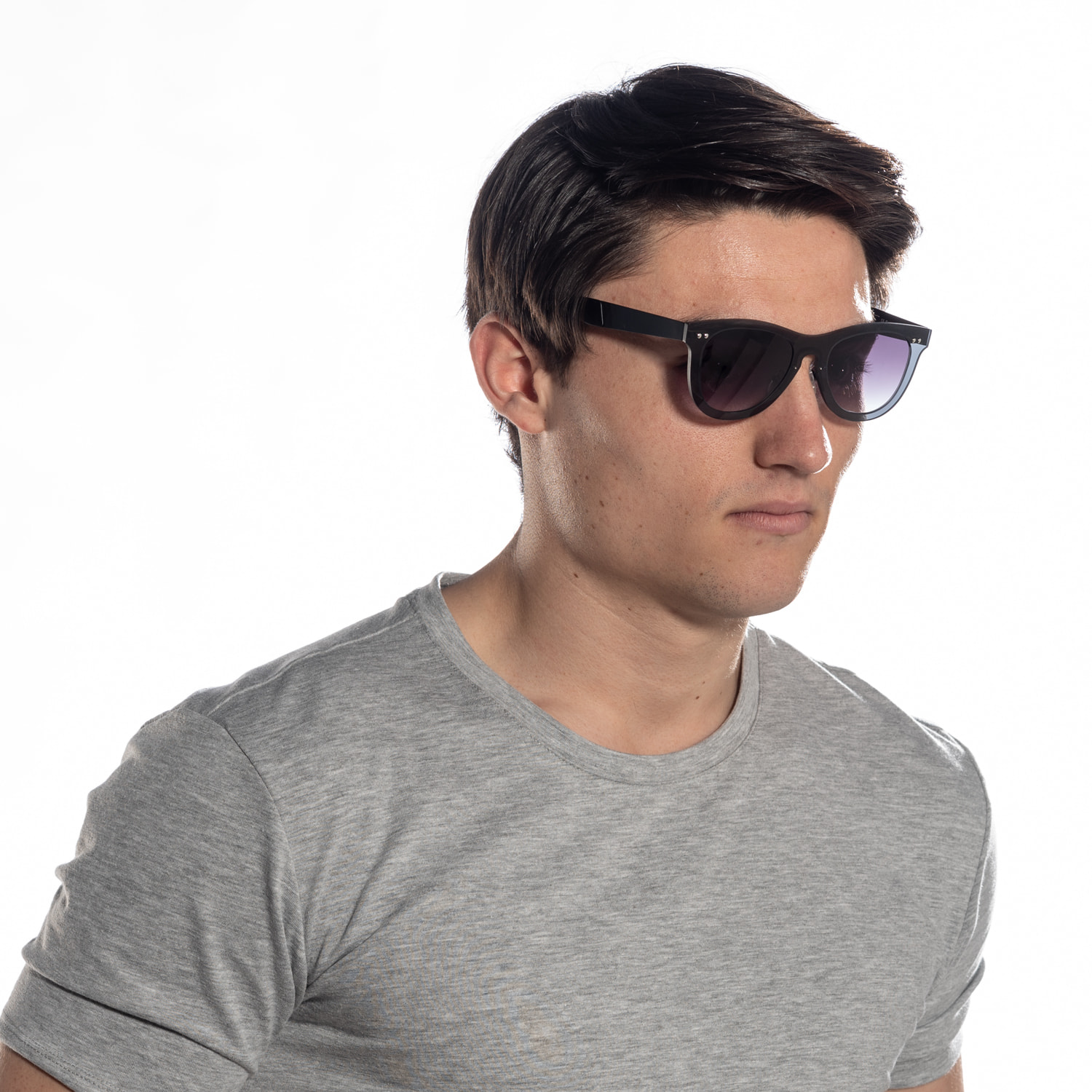 Gafas de sol OCEAN FLORENCIA - Ahumado con montura gris oscuro y patillas negras