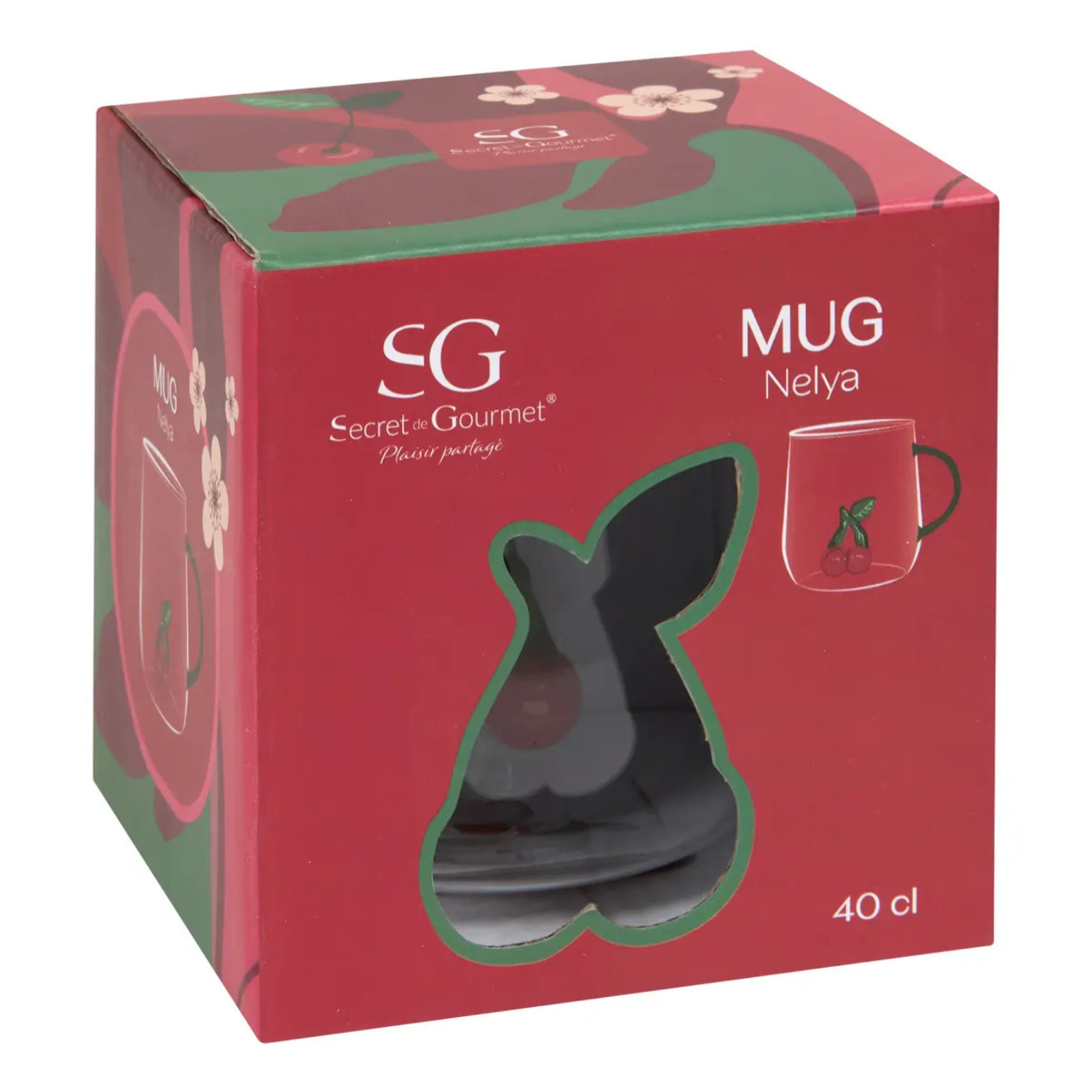 Mug avec fruit en relief Nelya 40cl