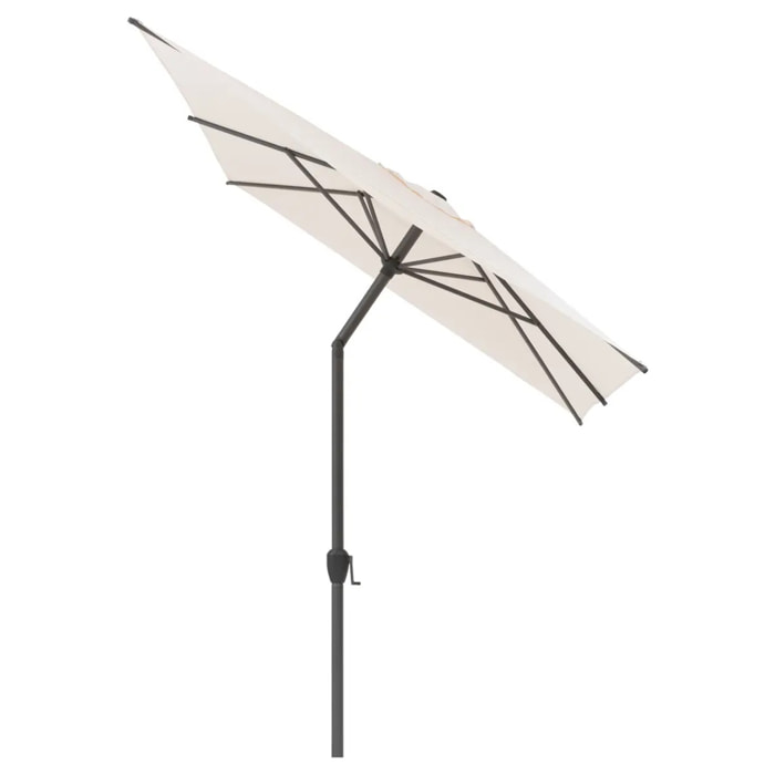 Parasol droit rectangulaire inclinable "Loompa" blé 2,5 x 2,5 m