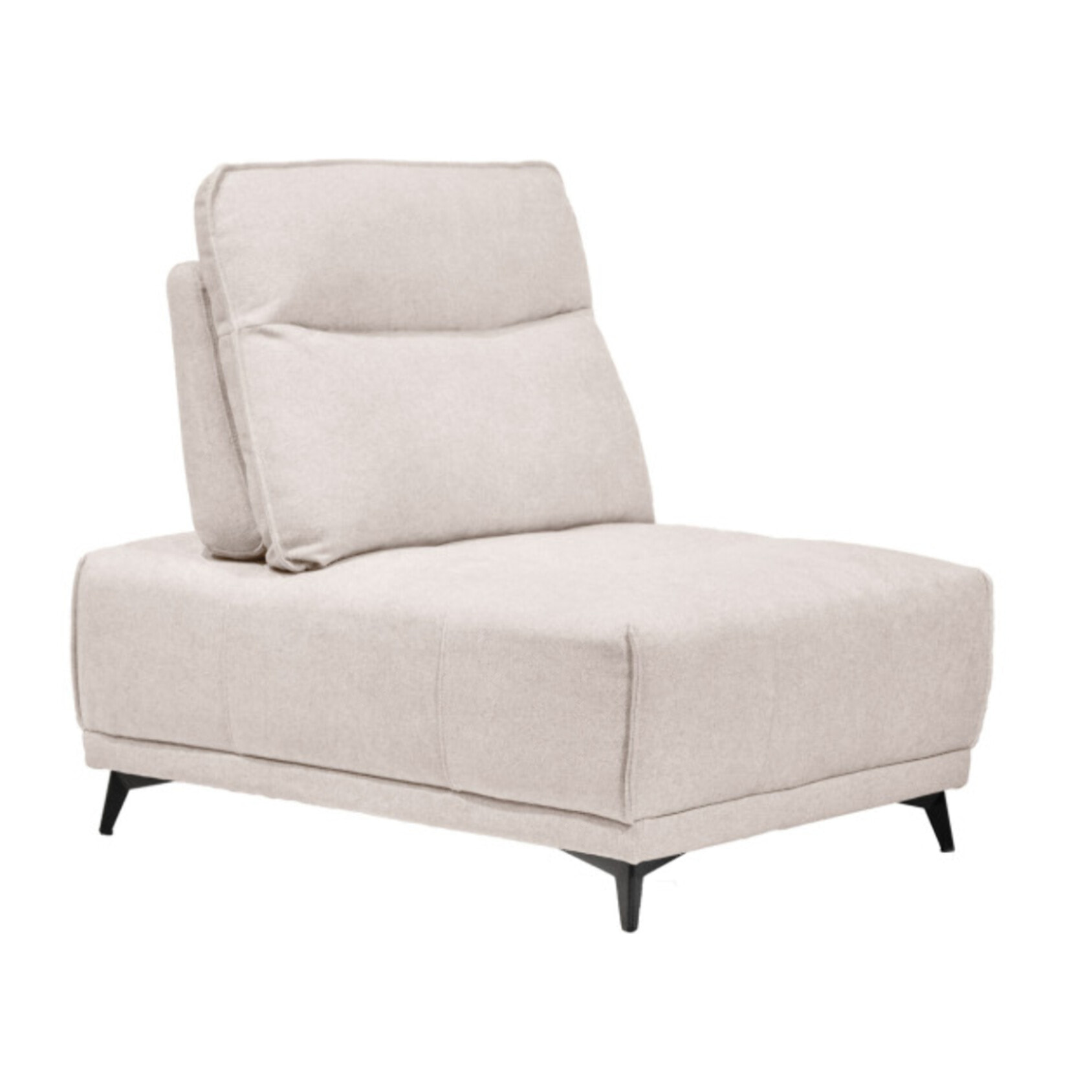 Chauffeuse 1 place de canapé modulable en tissu - BORA