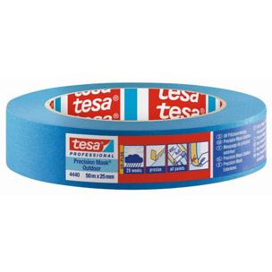Ruban 50m x 25mm masquage précision extérieur 26 semaines TESA - 04440-00001-00