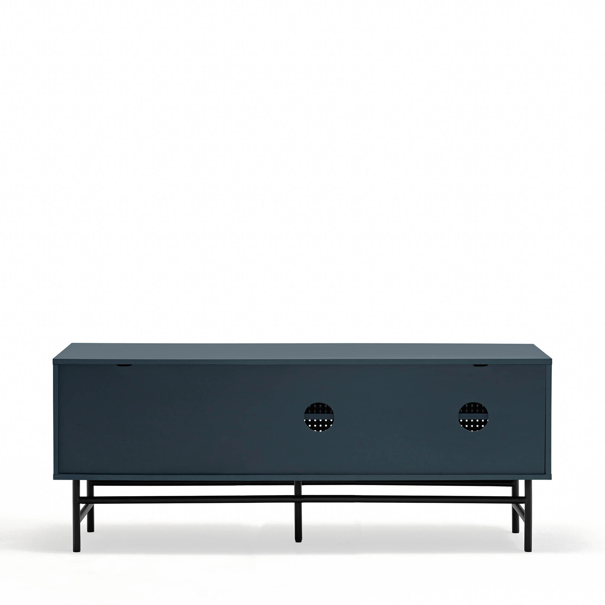 Mueble de televisión Platt 2 puertas y 2 cajones negro