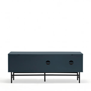 Mueble de televisión Platt 2 puertas y 2 cajones negro
