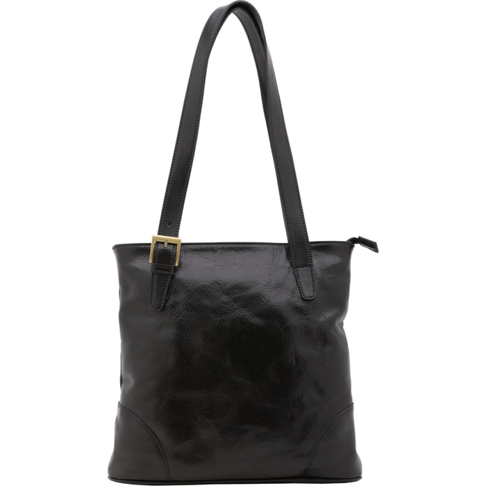 Borsa a spalla da donna - Modello False - 100% pelle - 33.0 x 35.0 x 8.0 cm