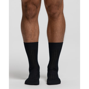 Calza corta a coste in cotone Filo di Scozia