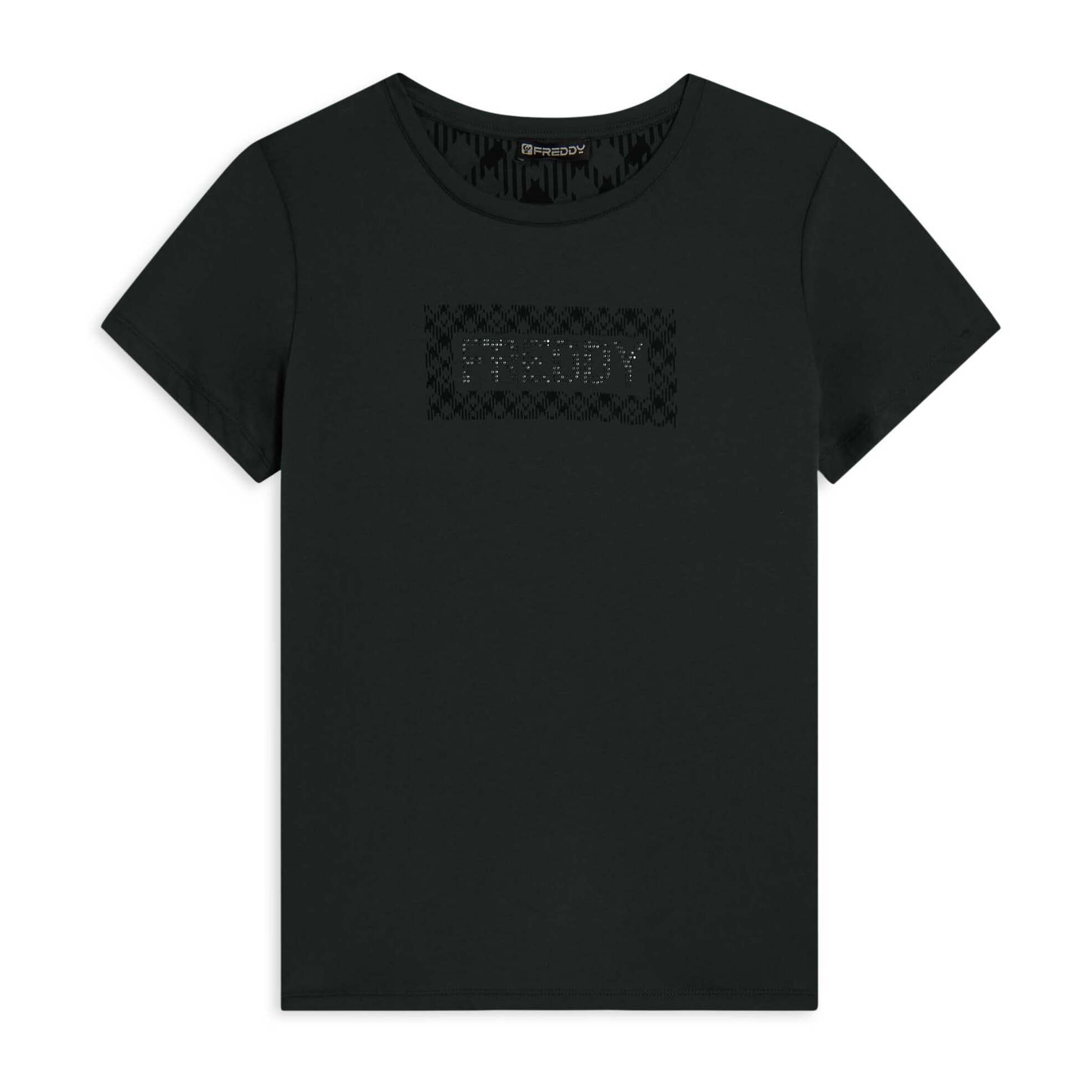 T-shirt con logo e grafica geometrica