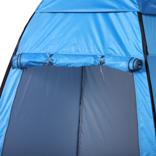 Carpa Vestidor de Poliá©ster Oxford Metal 1,2x1,2x1,9m Azul