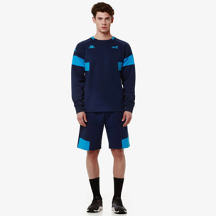 Kappa - Pantaloni Corti Uomo Blu - Supporter Adozip Alpine F1