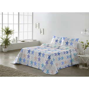 Colcha estampada reversible Estrella