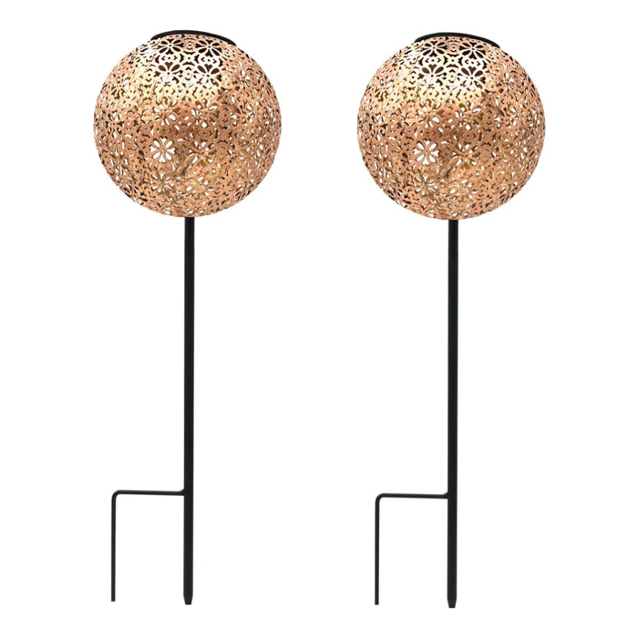 2 Balise solaire à piquer AGADIR H45CM