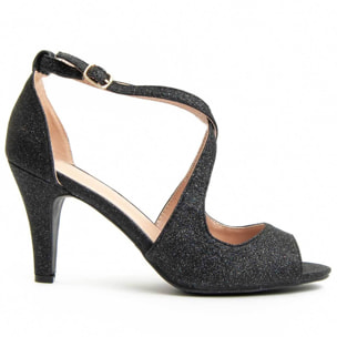 Zapatos de tacón - Negro - Altura: 7 cm