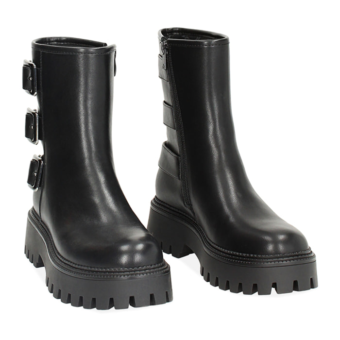 Botas biker negras