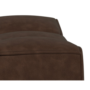Alya - pouf en simili - Marron