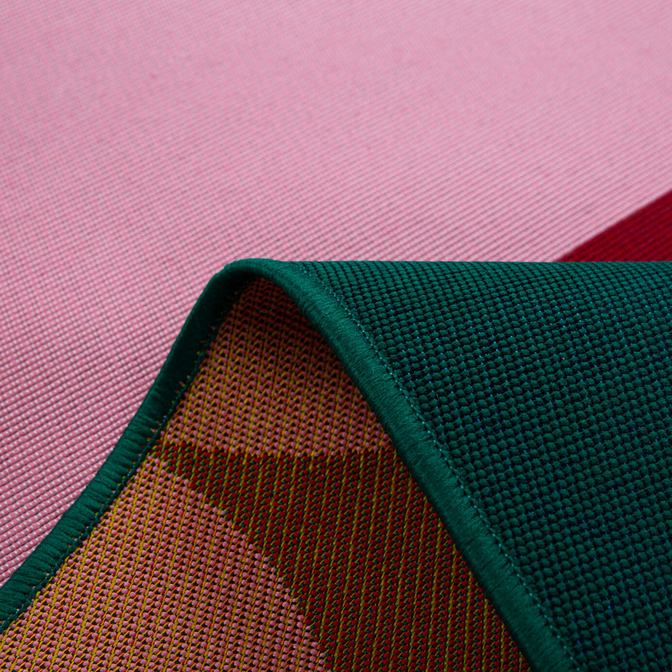 AZUR - Tapis intérieur/extérieur esprit art déco rouge