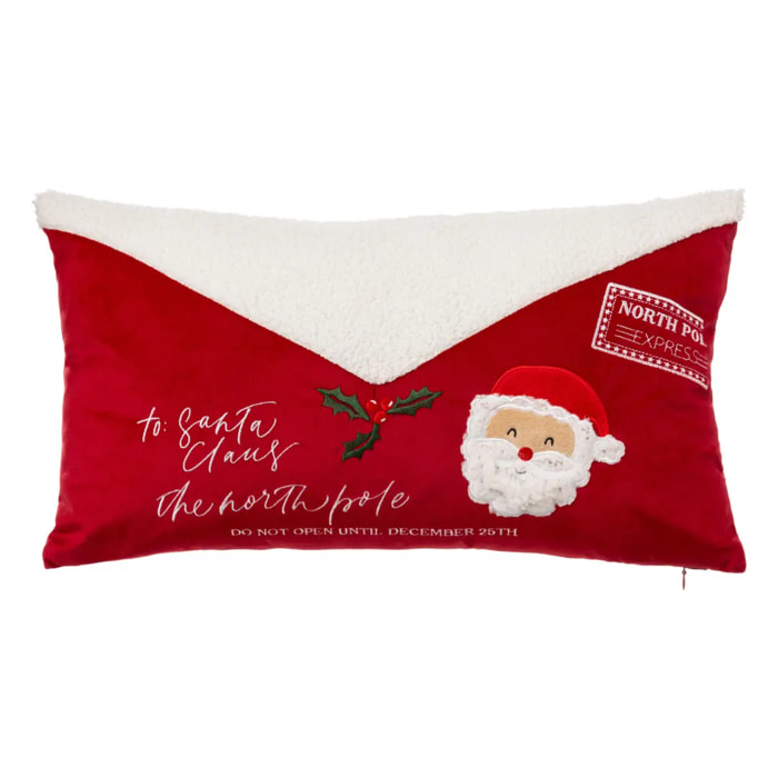 Coussin lettre Père Noël 50x30cm