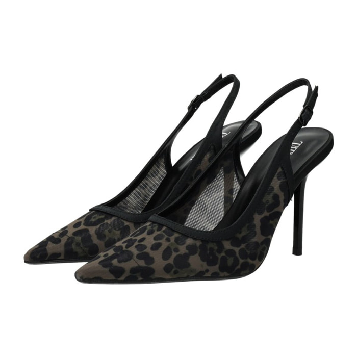 Décolleté sling back Donna Tata Italia Marrone