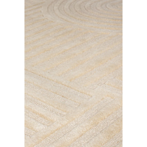 Tapis en laine rond ZEN GARDEN