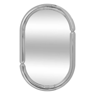 Miroir mural Micaela argent 55x35cm