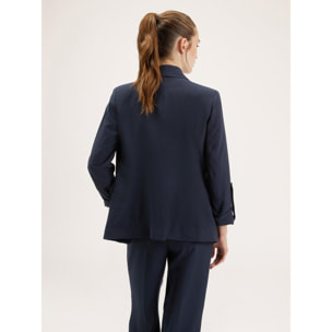 Motivi - Blazer vaporoso con abotonadura simple - Azul