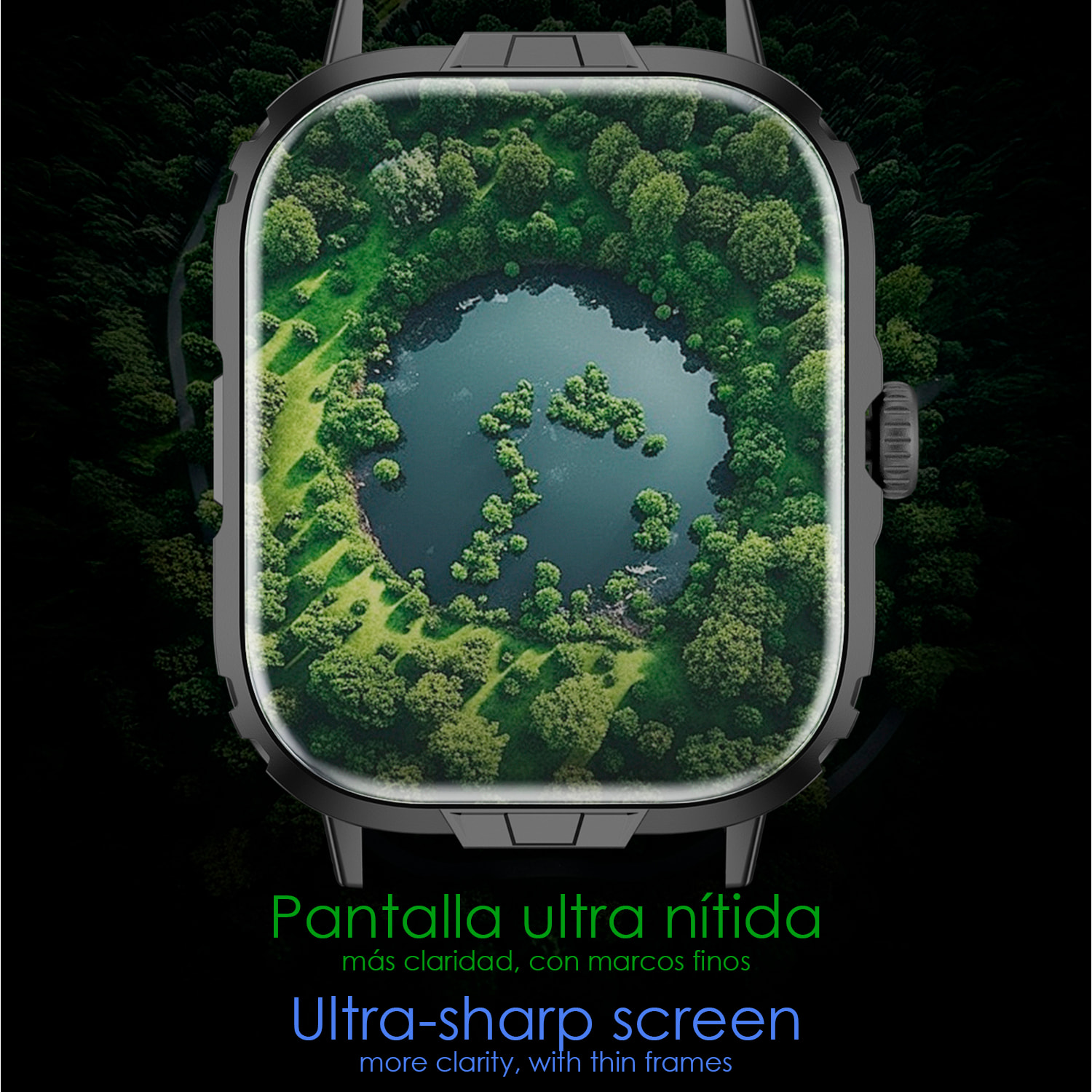 Smartwatch M106 con doppio cinturino, uno in silicone e uno in nylon. Notifiche delle App, monitoraggio della salute, modalità sportive.