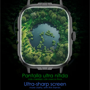 Smartwatch M106 con doppio cinturino, uno in silicone e uno in nylon. Notifiche delle App, monitoraggio della salute, modalità sportive.