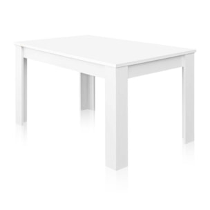 Mesa de comedor extensible Kendra 140 Blanco Brillo