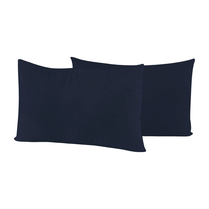 COPPIA FEDERE ELEGANT, 100% Microfibra - BLU SCURO