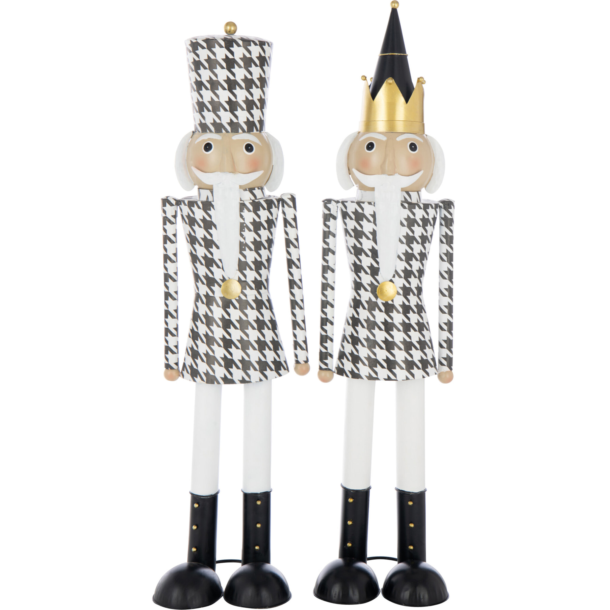 J-Line figurine Casse-Noisette Moustache - métal - mix - large - 2 pièces