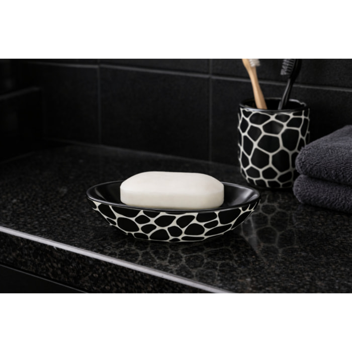 Gobelet Céramique DARWIN PEBBLE Noir Spirella