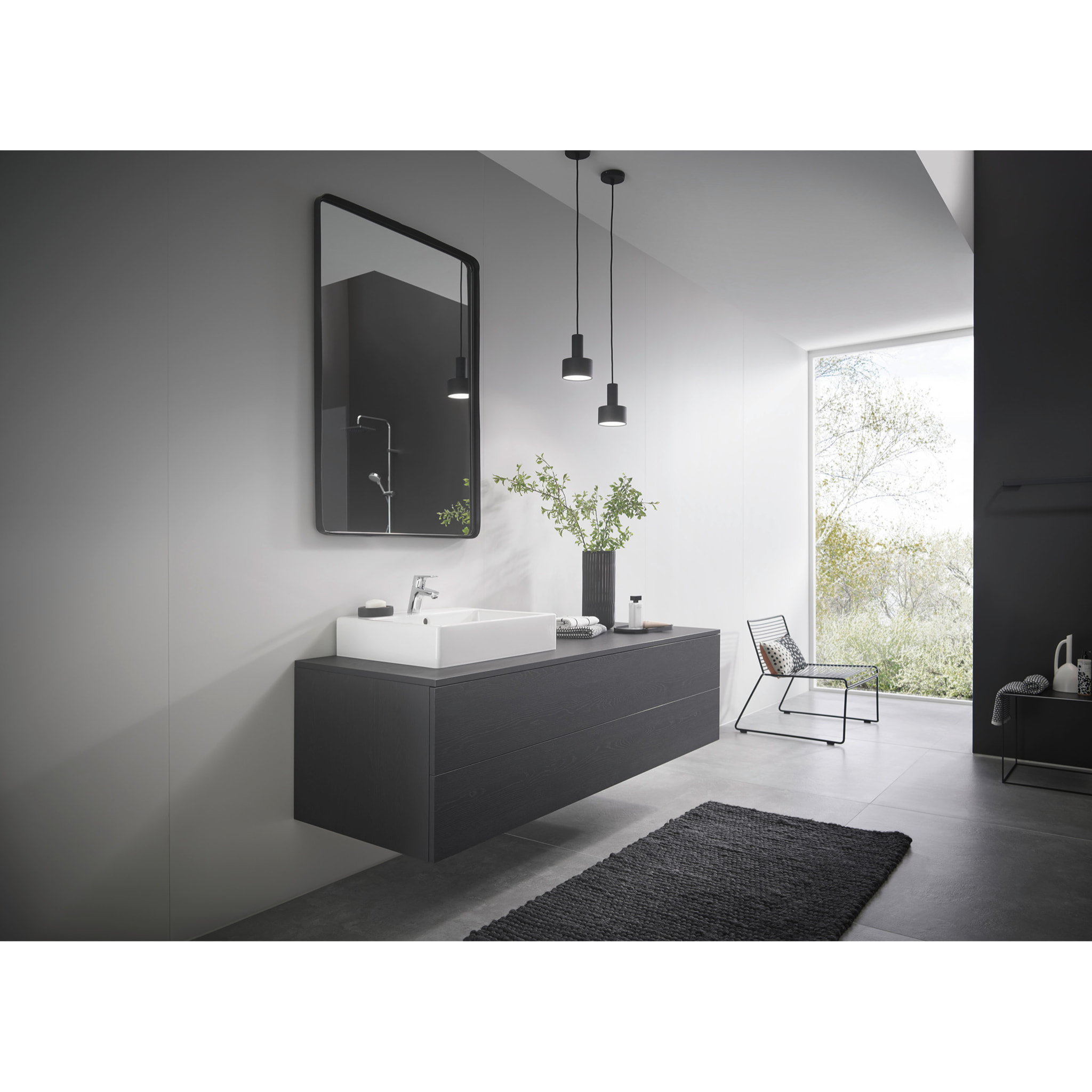 Mitigeur lavabo Focus 70 CH3 CoolStart avec tirette et vidage