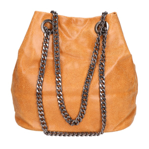 Borsa a spalla da donna In Vera pelle Made in Italy 30x26x17 cm