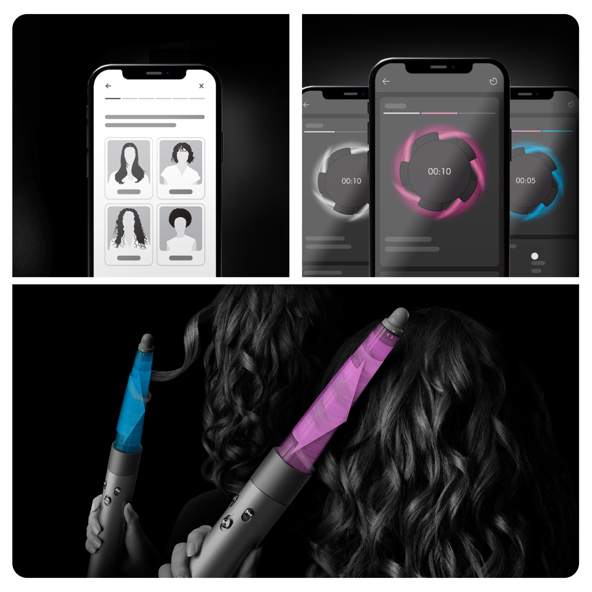 Multi-styler asciugacapelli Dyson Airwrap i.d.™ connesso - per capelli lisci e mossi | Ricondizionato