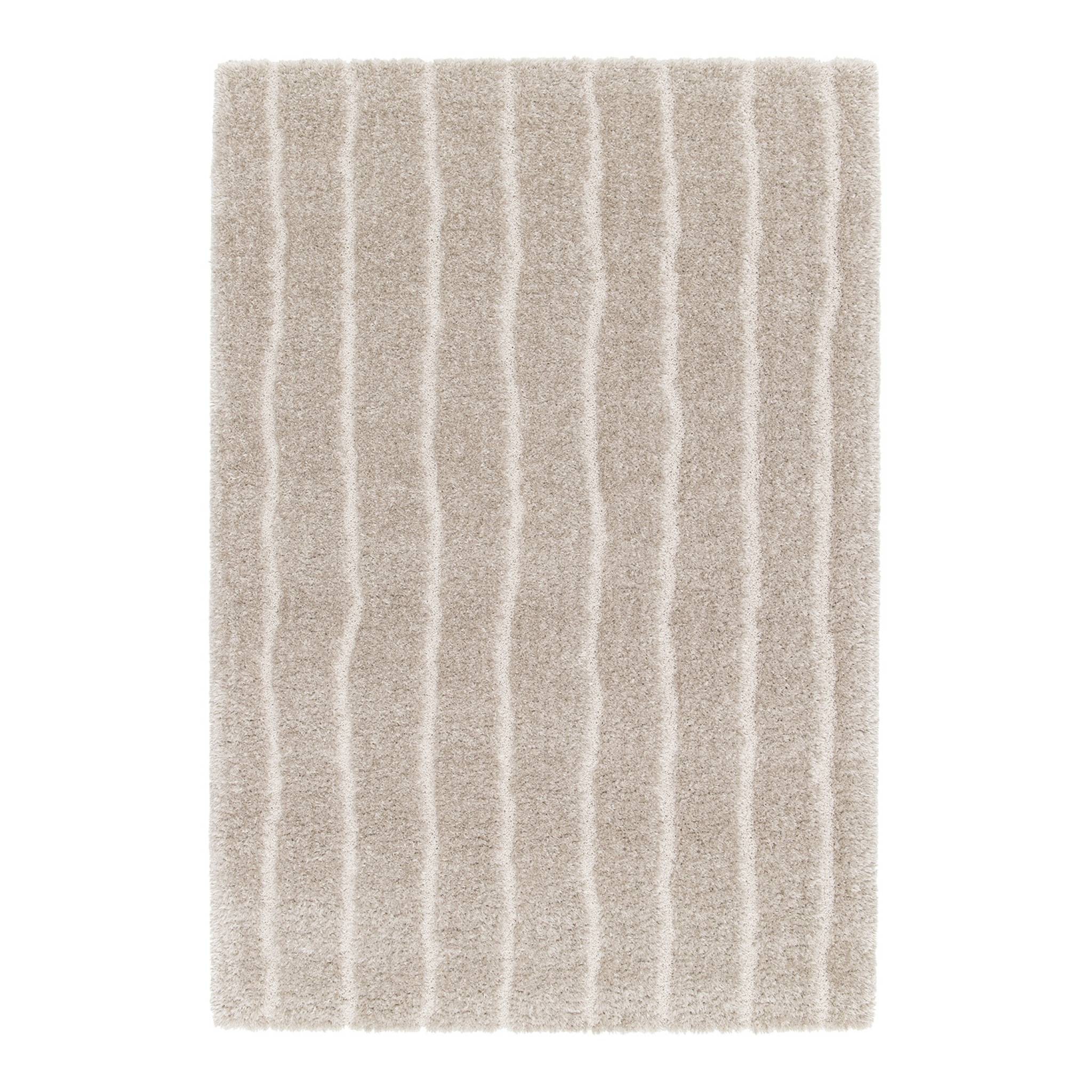 Tapis intérieur motif linéaire taupe UMA