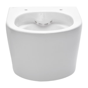 Pack WC bati-support Geberit + WC Swiss Aqua Technologies sans bride + abattant + plaque blanche (SLIMSATCBP)
