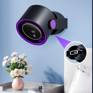 Ventilatore da tavolo con 5 velocità e schermo LCD.