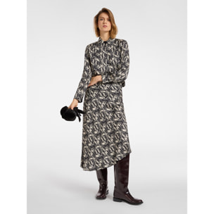 Elena Mirò - Camisa de sarga estampada - Negro