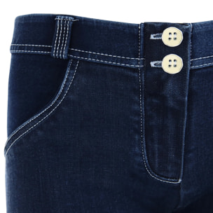 Pantalone WR.UP® skinny vita e lunghezza regular in jersey effetto denim