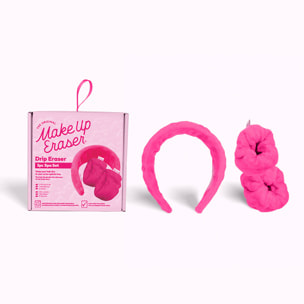 Drip Eraser Rose - Bandeau + Bracelets Duveteux