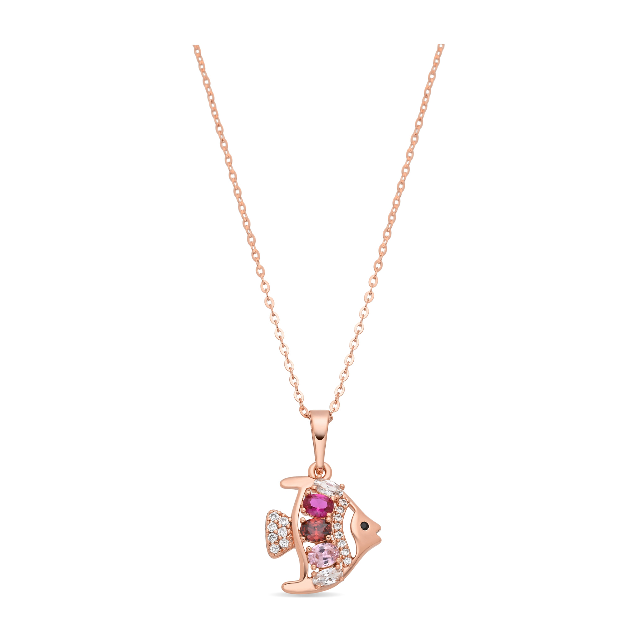 Collar Mahdas acabado oro rosa 18k