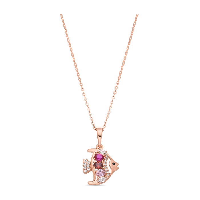 Collar Mahdas acabado oro rosa 18k