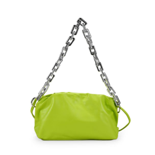 Bolso de hombro lima pouch con cadena plata