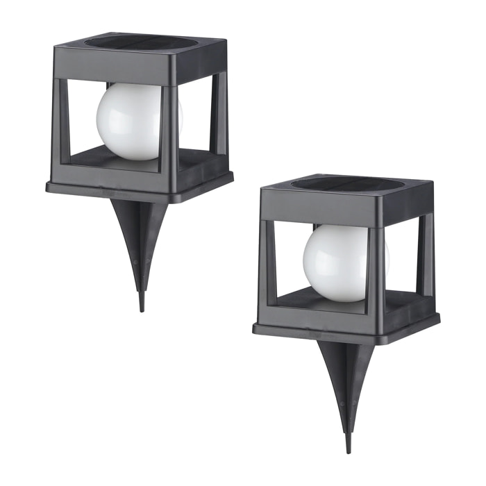 2 Balise solaire à piquer CUBYA H22CM