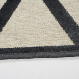 Tapis fin Foho en viscose aspect en relief