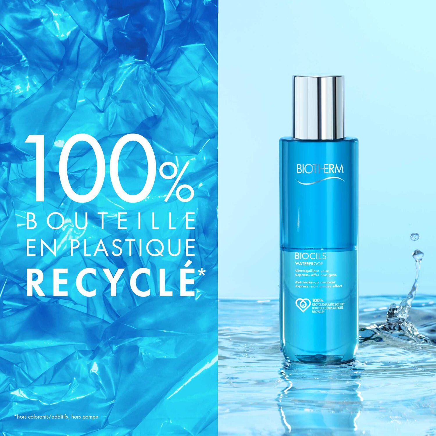 Biocils  - Démaquillant Express Bi-Phase Yeux - Waterproof Effet non Gras 100 ml